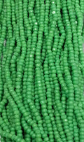 Size 13/0 Charlotte cut seed beads  Lt. Green OP full hank