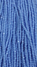 Size 13/0 Charlotte cut seed beads . Periwinkle Blue  OP full hank