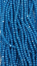 Size 13/0 Charlotte cut seed beads Steel Blue OP full hank