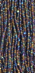 Size 13/0 Charlotte cut seed beads Bronze Metallic  full hank