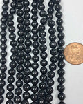 6 MM Round Black Onyx 7.5 inch strand