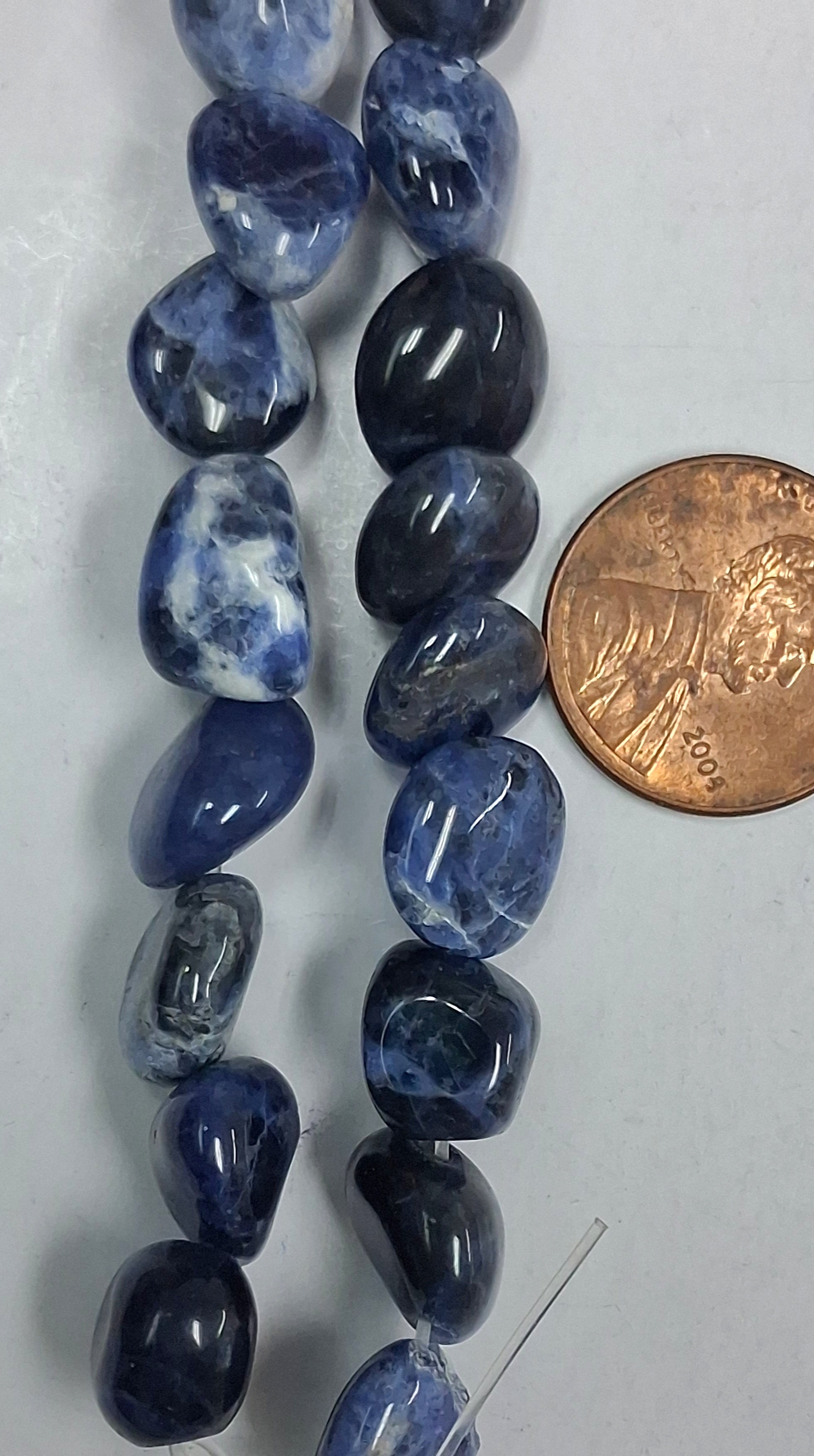 Sodalite Nuggets 10-16 mm  8 inch strands