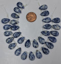 Sodalite Teardrops 10x 15  15 pcs