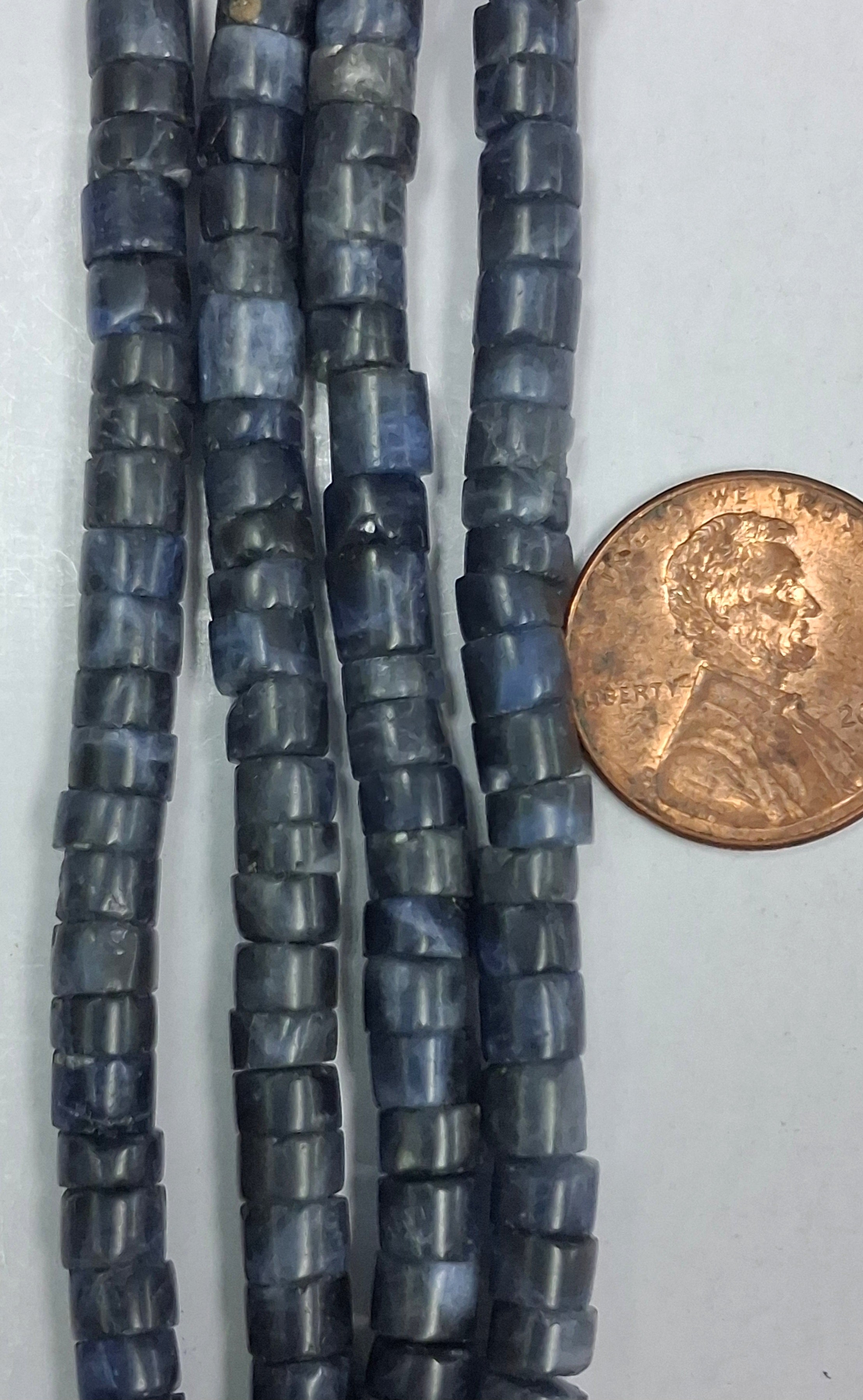 Sodalite  Heishi  3x5 mm  8  inch strand
