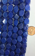 Lapis Lazuli  Faceted nugget beads 8 inch strand