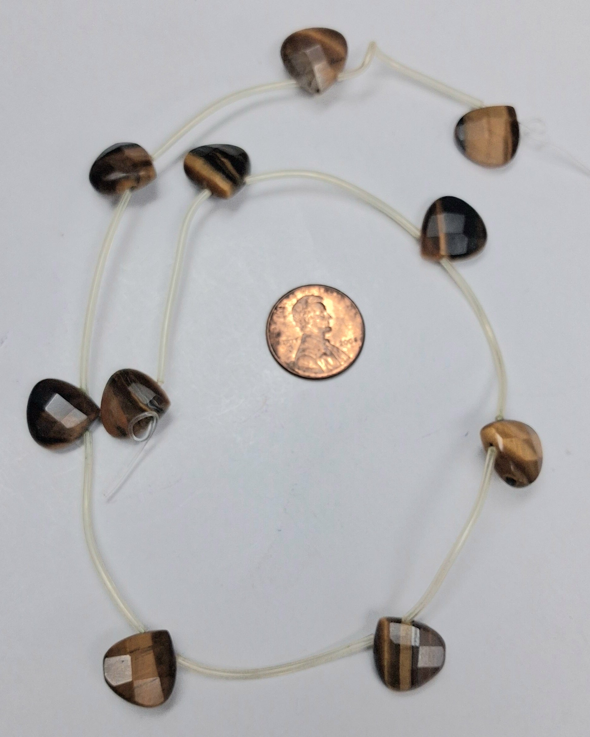 Tiger Eye   A+ Faceted Teardrops 13x15 mm   10 pcs