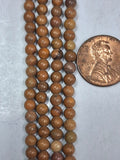 Chinese Picture Jasper   6mm round beads    8 inch strand