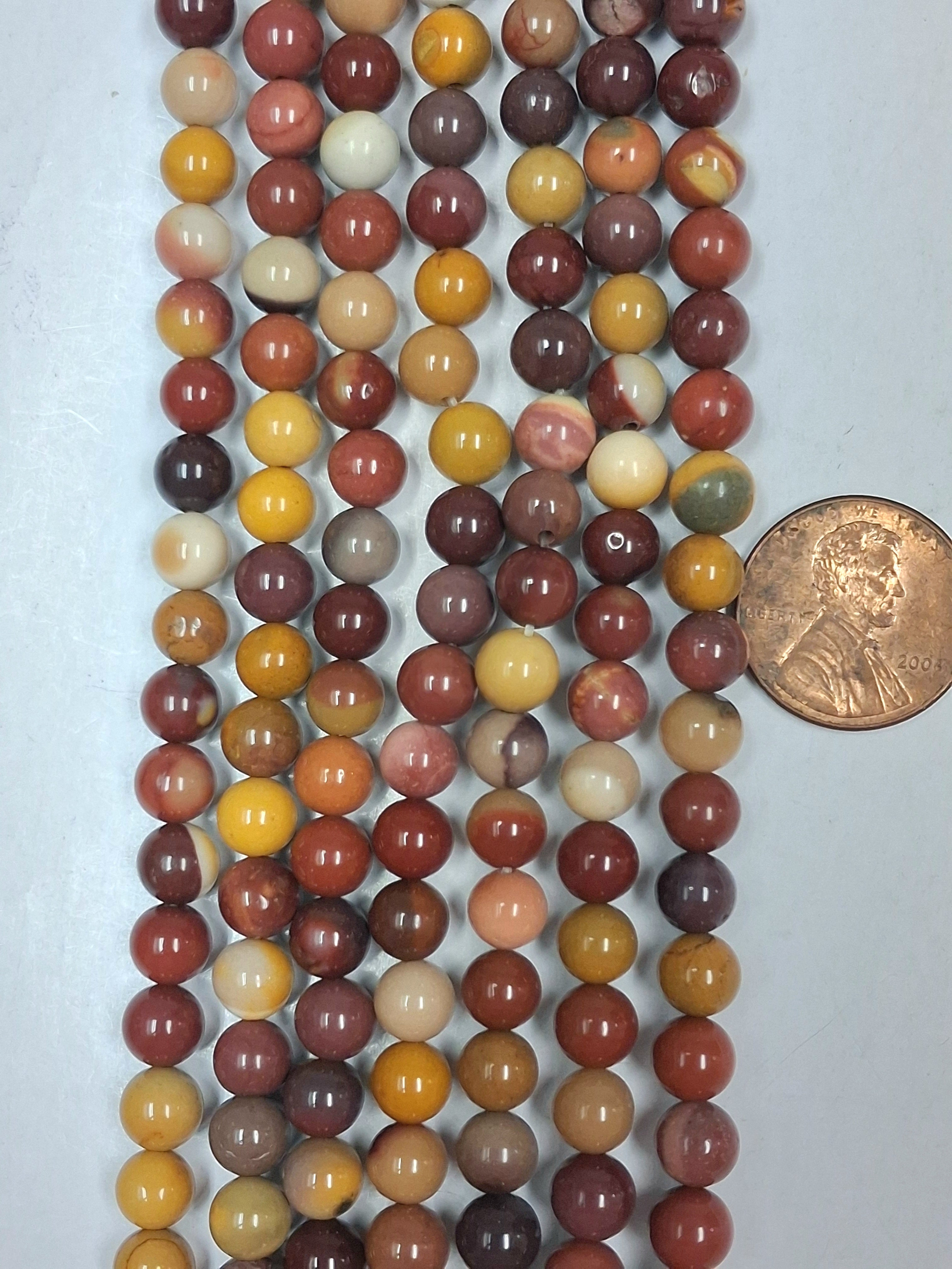 Mookaite Jasper    6 mm round beads    7.5 inch strand