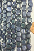 Blue Goldstone Pebbles  8 inch strand