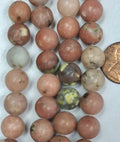 Spice Jasper   10 mm round beads   8 inch strand