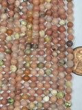 Spice Jasper   4 mm round beads   8 inch strand