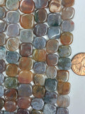 Fancy Jasper   10 mm Square Beads   8 inch strand