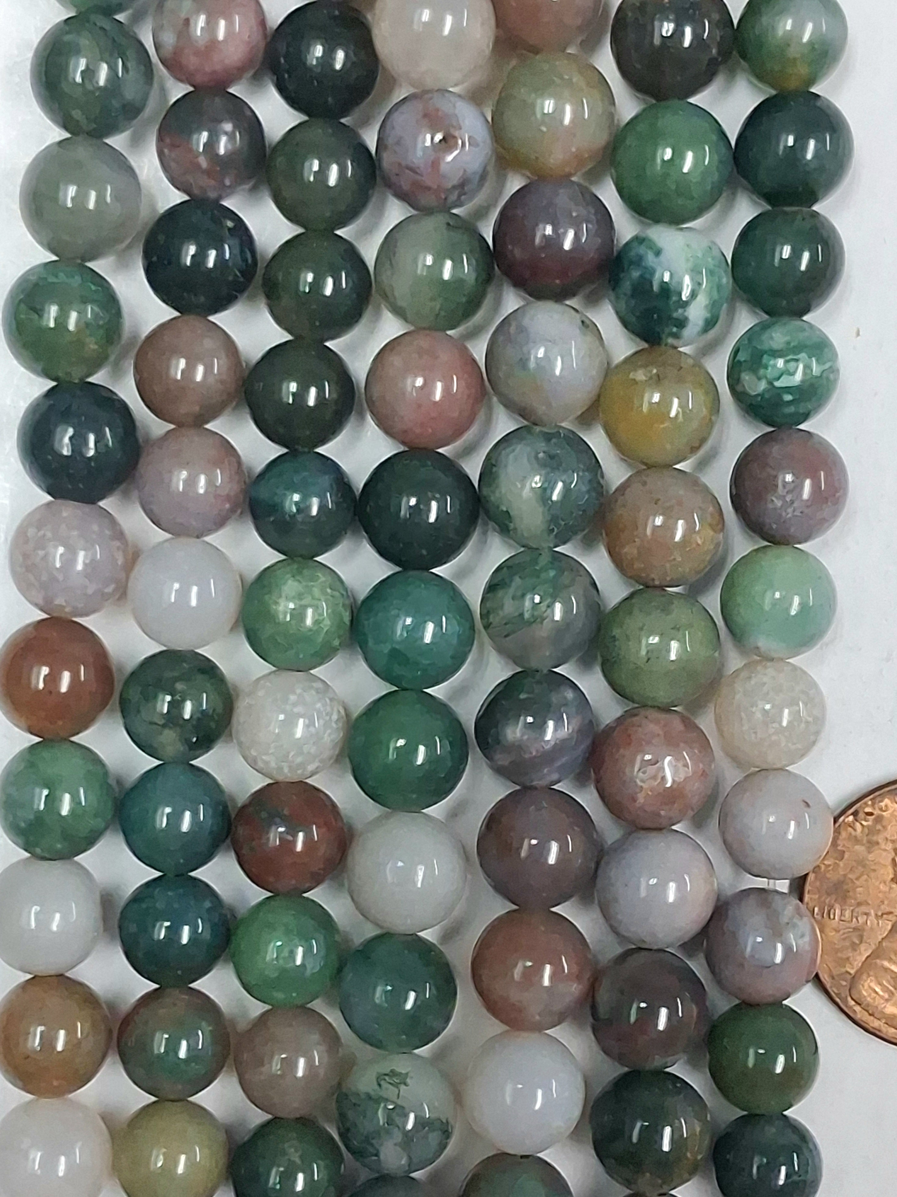 Fancy Jasper   8 mm Round  Beads   7.5 inch strand