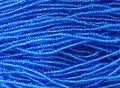 11/0 CZECH MED AQUA TR SEED BEADS 12 STRING/HNK-APPX 17 GMS