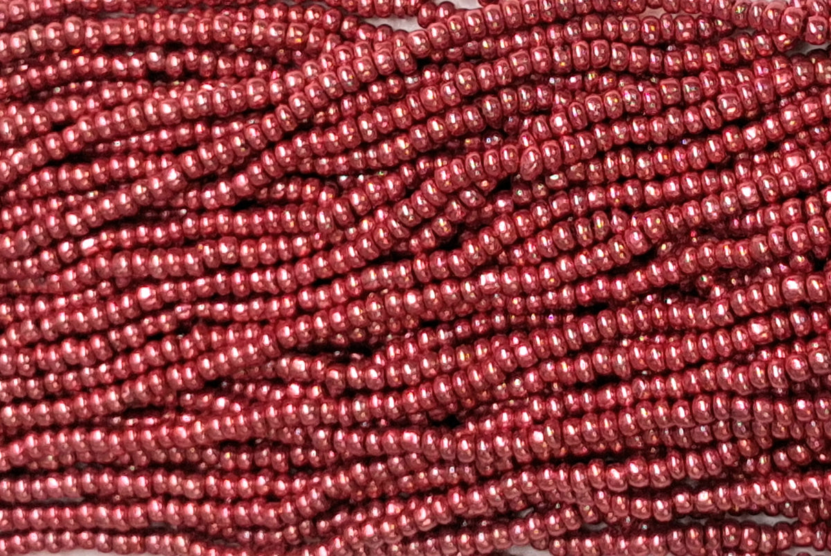 11/0 CZECH RED METALLIC  12 STRING/HNK-APPX 34 GMS