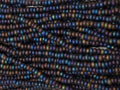 11/0 CZECH MONTANA BLUE MT RB SEED BEADS 12 STRING/HNK-APPX 34 GMS
