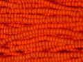 11/0 CZECH ORANGE OP MT SEED BEADS 12 STRING/HNK-APPX 34 GMS