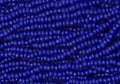 11/0 CZECH COBALT MT TR SEED BEADS  12 STRING/HNK-APPX 34 GMS