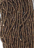 13/0 CHARLOTTE CZECH  BRONZE METALLIC OP SEED BEADS 10 STRING/HNK-APPX 14 GMS