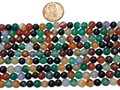 Mixed  agate beads in 6mm size  8 inch strand