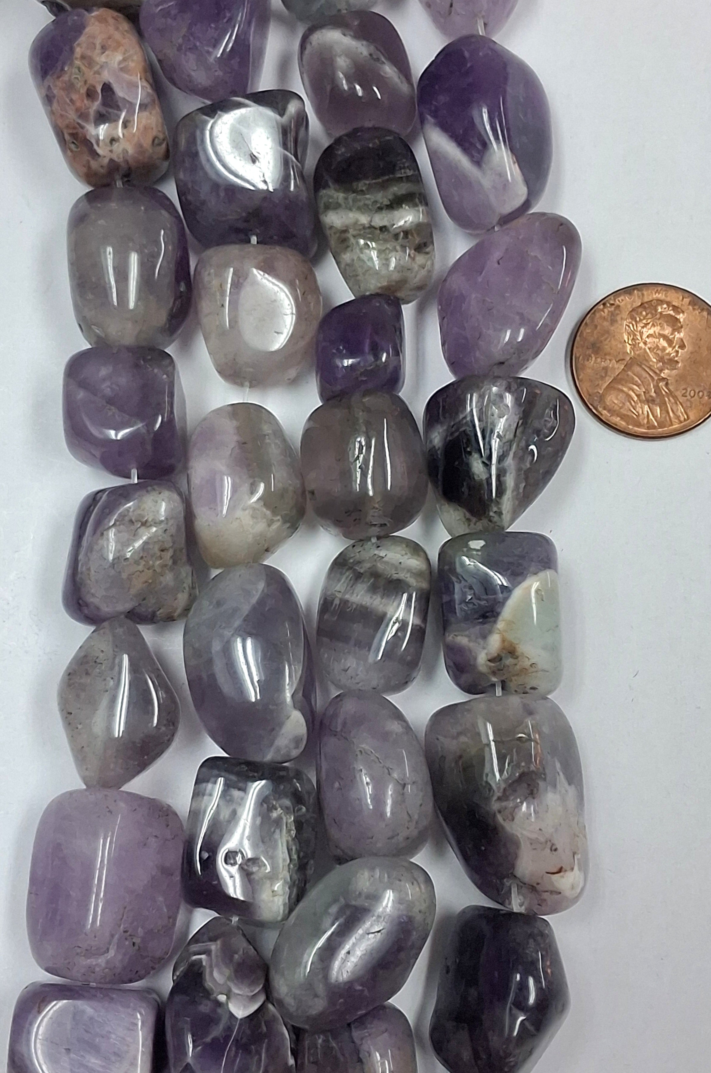 Amethyst Nuggets 10-18 mm 7.5 inch strand