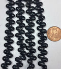 Black Onyx Briolette 6x9 mm 10 inch strands