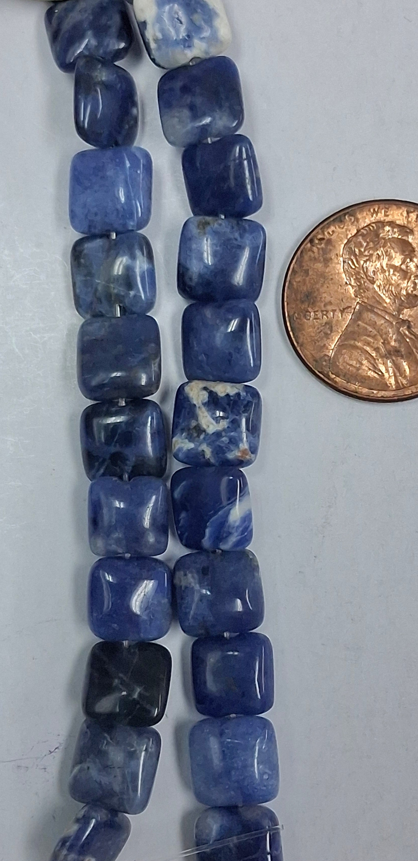 Sodalite  Chicklets  8mm  8 inch strand