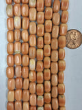 Red Malachite  8 x 12 nugget  Beads    8 inch strand
