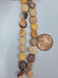 Mookaite Jasper  Pebble   8 inch strand