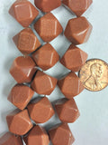 Goldstone Faceted 12x12 mm nuggets  8 inch strand