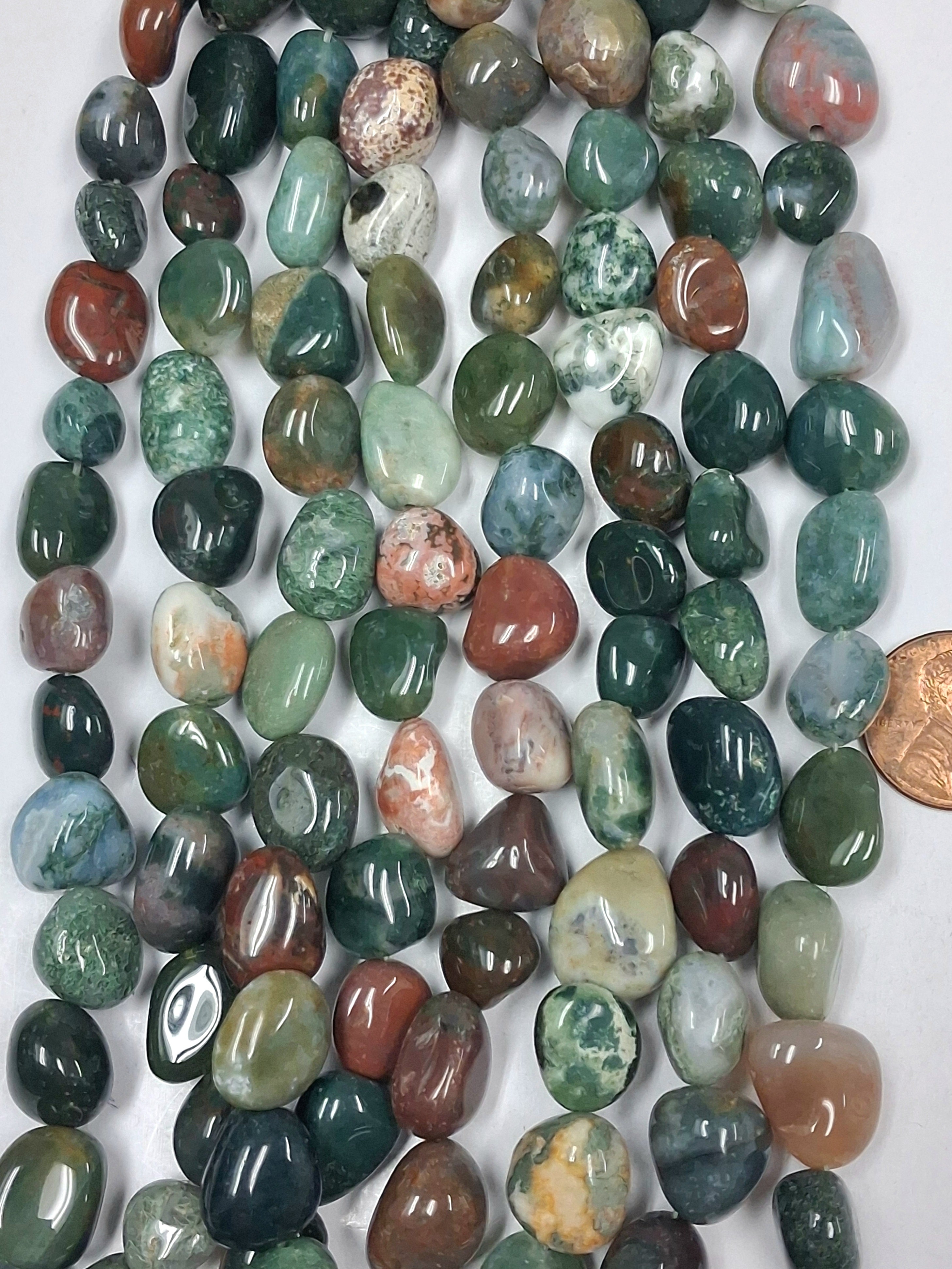 Fancy Jasper    10x 16 mm  nuggets 7.5 inch strand