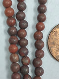 Brecciated Jasper   4mm Round    8 inch strand