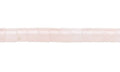 4X4 mm  Round Tube Rose Quartz Beads