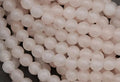 8 mm Rd Rose Quartz beads 7.5 inch Strands