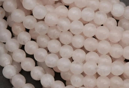 8 mm Rd Rose Quartz beads 7.5 inch Strands