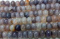 Dragon vein Agate 10x14 Abacus 7.5 in strand