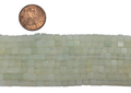 New Jade 4x4mm cube beads 8 inch strand
