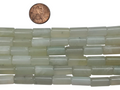 New Jade Round Tubes 15 x 7  7.5 inch strand