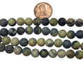 8mm Round Yellow Turquoise 8 inch strand