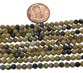 4mm round yellow turquoise 8 inch strand