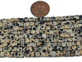 Dalmatian Jasper 4x4 mm Cubes 8 inch strand
