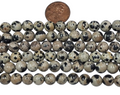 Dalmatian jasper 8 mm Round 7.5 inch strand