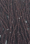 Size 13/0 Charlotte cut seed beads Dark Brown op full hank