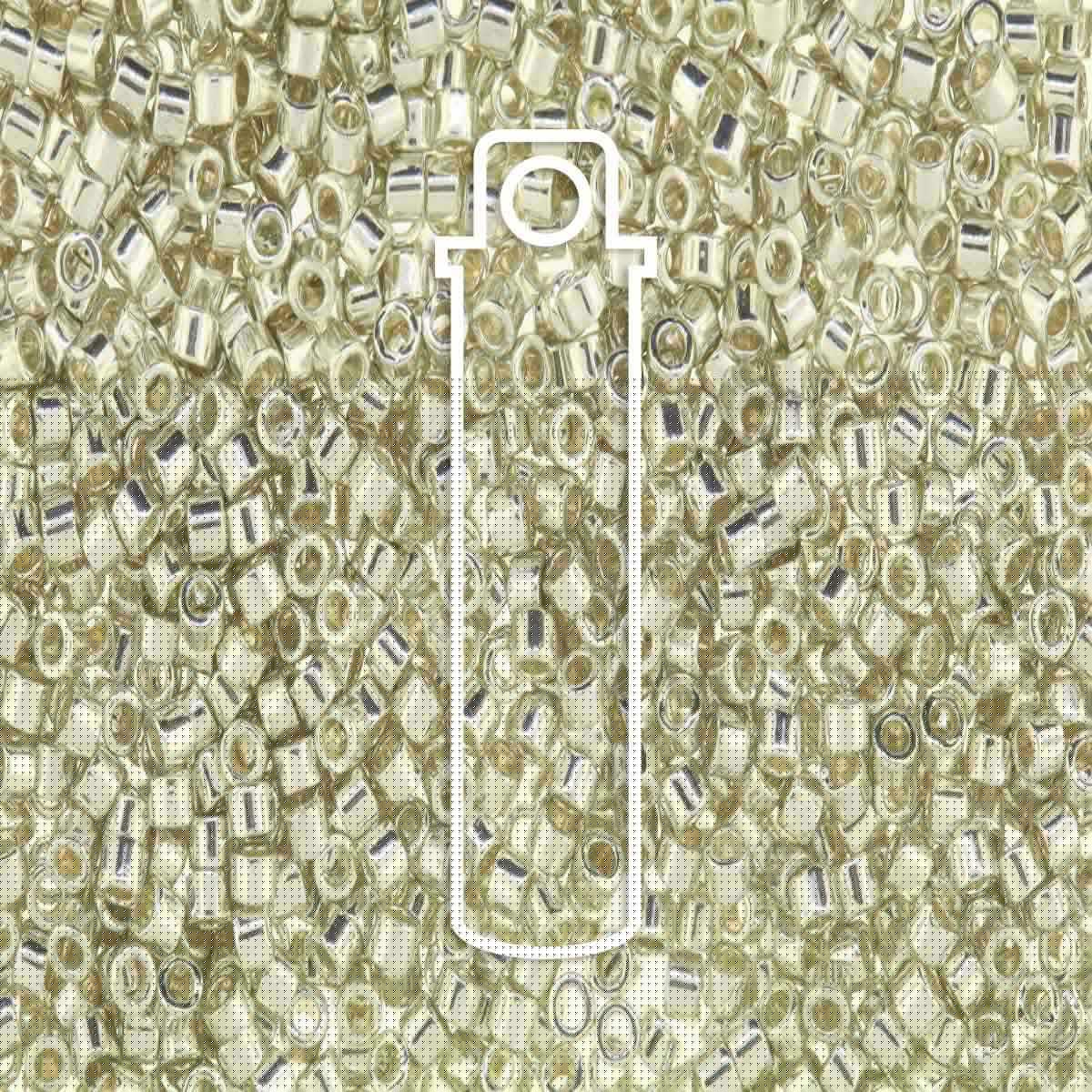 DELICA BEAD GALVANIZED SILVER APRX 7.0 GM