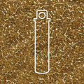 DELICA BEAD SILVER LINED GOLD GOLD-APRX 7.0GM