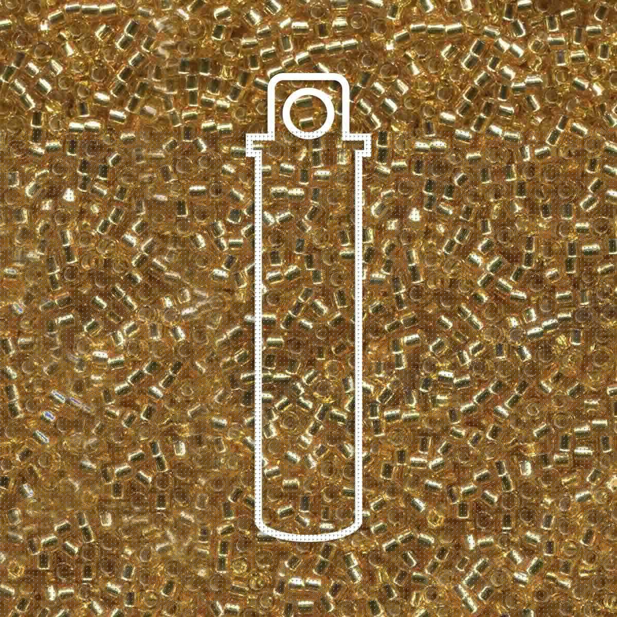 DELICA BEAD SILVER LINED GOLD GOLD-APRX 7.0GM