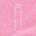 DELICA BEAD LINED PINK AB APRX 7.0 GM