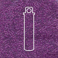 DELICA BEAD LINED LILAC AB APRX 7.0 GM