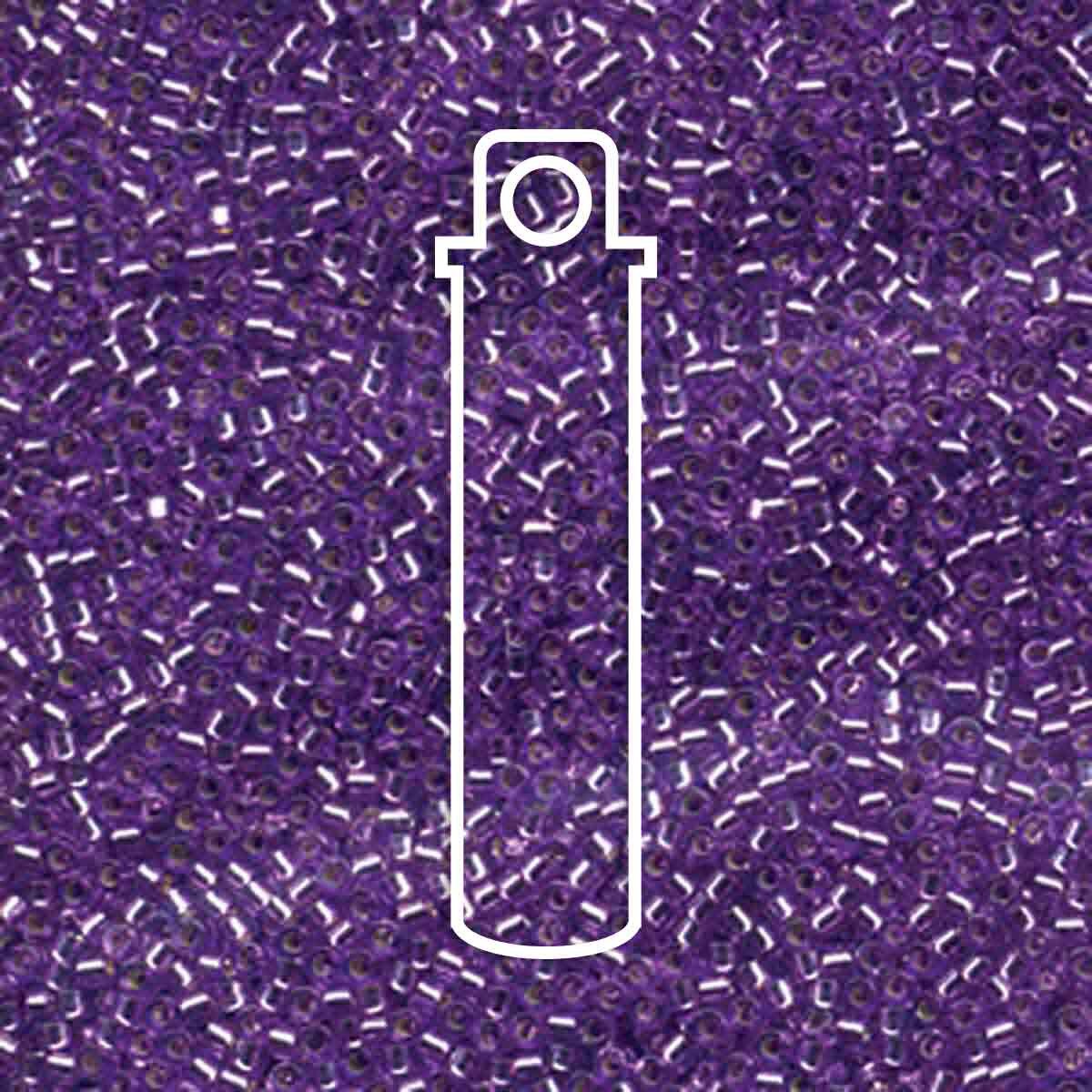 DELICA BD DYED S/L LILAC APRX 7.0 GM