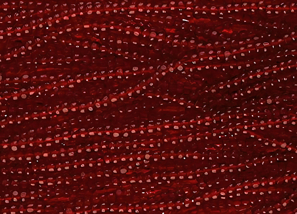 11/0 CZECH GARNET TR SEED BEADS 12 STRING/HNK-APPX 17 GMS